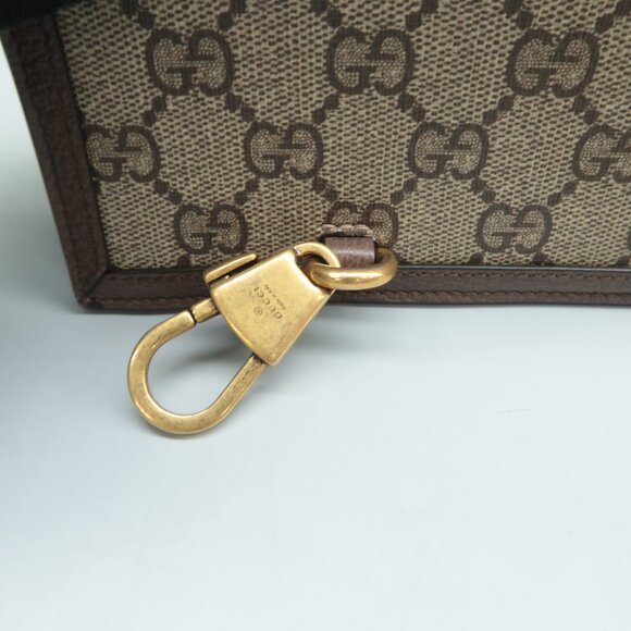 GUCCI Tiger Multicolor W/P Mixed Media Canvas Shoulder Bag - Picture 5 of 12